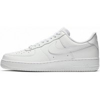 Nike Air Force 1 Low All White с мехом