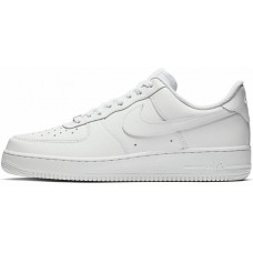 Nike Air Force 1 Low All White с мехом