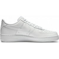Nike Air Force 1 Low All White с мехом