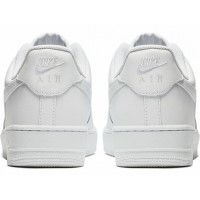 Nike Air Force 1 Low All White с мехом