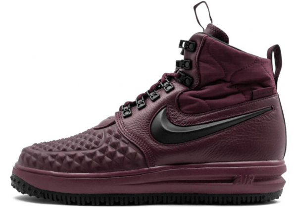 Кроссовки Air Force 1 Duckboot '17 Burgundy бордовые