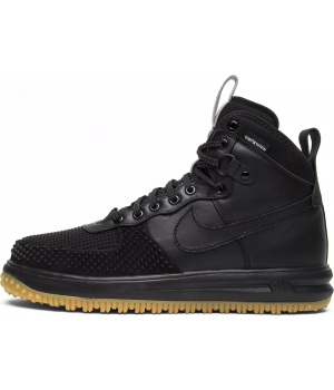 Кроссовки Nike Lunar Force 1 Duckboot Black с мехом