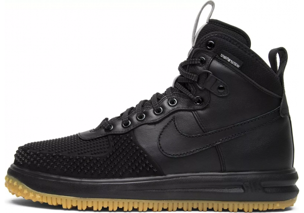 Кроссовки Nike Lunar Force 1 Duckboot Black с мехом