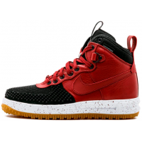 Nike Lunar Force 1 Duckboot Red с мехом