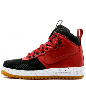Nike Lunar Force 1 Duckboot Red с мехом