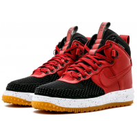 Nike Lunar Force 1 Duckboot Red с мехом