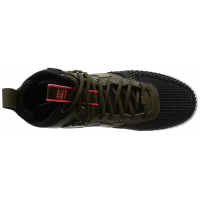 Зимние кроссовки Nike Lunar Force 1 Duckboot Green With Fur зеленые