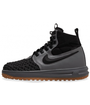 Nike Lunar Force 1 Duckboot Grey с мехом