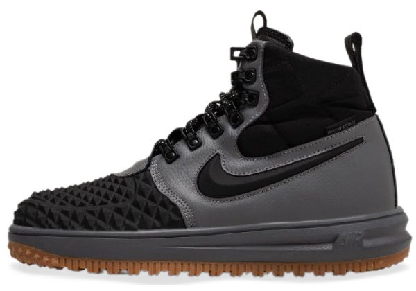 Nike Lunar Force 1 Duckboot Grey с мехом