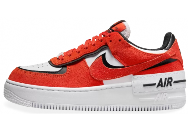 Nike Air Force 1 Shadow Cracked Leather Rush Red