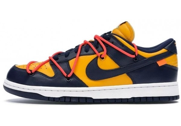 Кроссовки Nike X Off-White Dunk Low University Gold