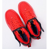 Nike кроссовки Air Force 1 07 LV8 Utility Mid Red с мехом