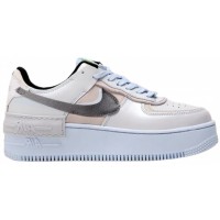 Мужские кроссовки Nike Air Force бежево-белые с серым