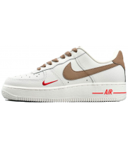Nike Air Force 1 LV8 White Grey с мехом