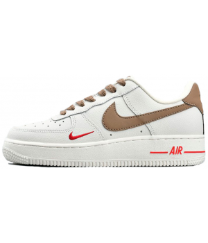 Nike Air Force 1 LV8 White Grey с мехом