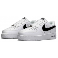Кроссовки Nike Air Force 1 '07 White Black зимние