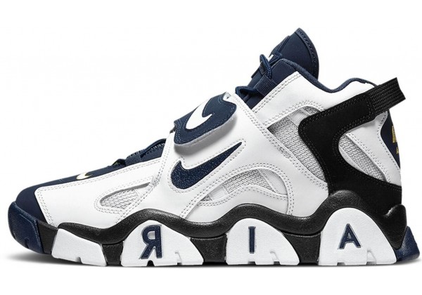 Nike Air Barrage Mid White Navy