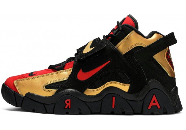Кроссовки Nike Air Barrage Mid Metallic Gold