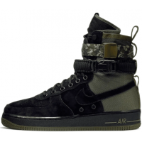 Кроссовки Nike Air Force 1 High SF Black Green