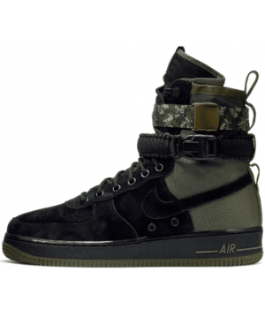 Кроссовки Nike Air Force 1 High SF Black Green