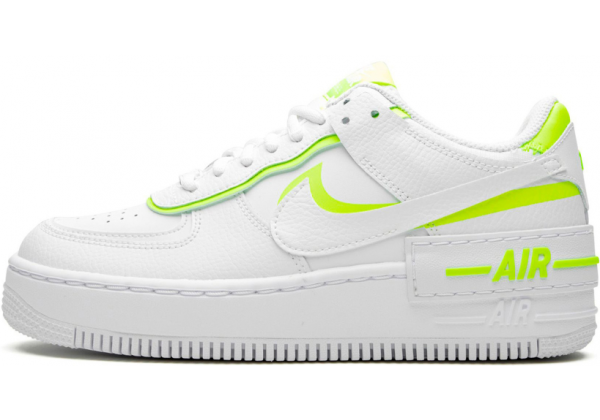 Nike Air Force 1 Shadow White Lemon Venom Volt