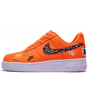 Кроссовки Nike Air Force 1 07 Just Do It Orange