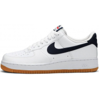 Кроссовки мужские Nike Air Force 1 Low ’07 White Obsidian-University Red