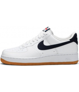 Кроссовки мужские Nike Air Force 1 Low ’07 White Obsidian-University Red