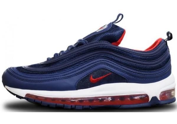 Кроссовки Air Max 97 синие с красным