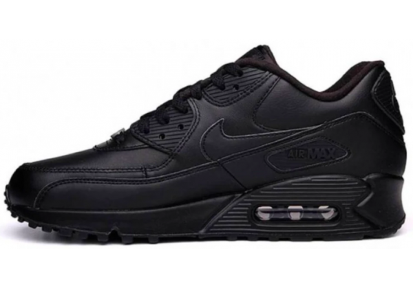 Кроссовки Nike Air Max 90 Black With Fur черные