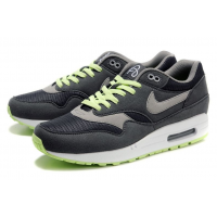 Nike Air Max 1 87 серые с салатовым