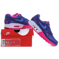 Кроссовки Nike Air Max 1 87 синие с розовым