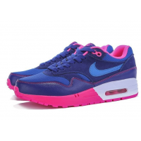 Кроссовки Nike Air Max 1 87 синие с розовым