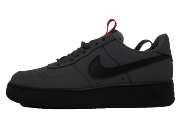 Кроссовки Nike Air Force темно-серые с черным