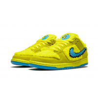 Кроссовки Nike SB Dunk Low Grateful Dead Yellow Bear желтые с зеленым