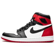 Nike Air Jordan 1 High Satin Black Toe красные
