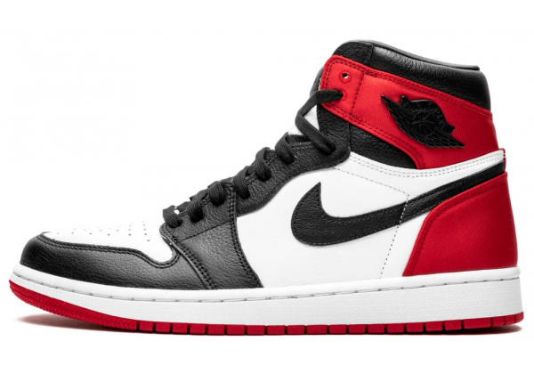 Nike Air Jordan 1 High Satin Black Toe красные