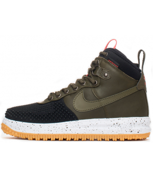 Кроссовки Nike Lunar Force 1 Duckboot Green с мехом