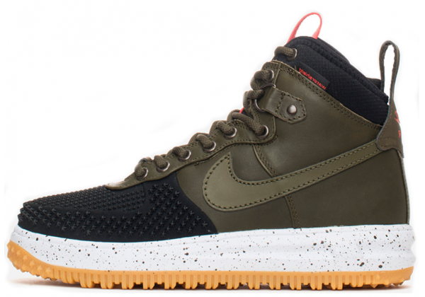 Кроссовки Nike Lunar Force 1 Duckboot Green с мехом