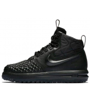 Nike Lunar Force 1 Duckboot черные с мехом