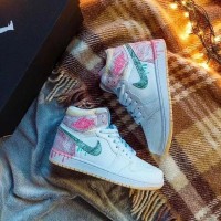 Кроссовки Nike Air Jordan 1 Mid GS Paint Drip