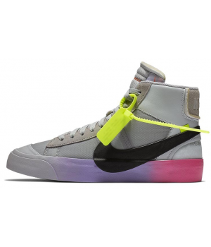 Кроссовки Off White x Serena Williams x Nike Blazer Mid серые