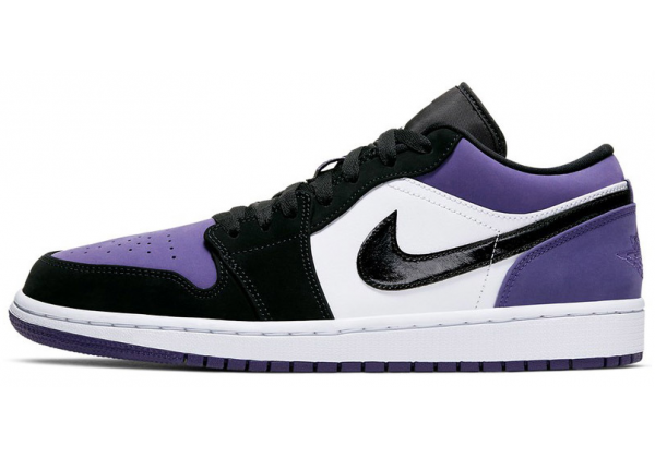 Кроссовки Nike Air Jordan 1 Low Black Court Purple