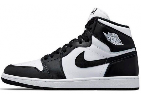 Nike Air Jordan 1 Retro Hi Og Black White с мехом
