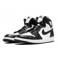 Nike Air Jordan 1 Retro Hi Og Black White с мехом