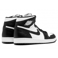 Nike Air Jordan 1 Retro Hi Og Black White с мехом