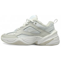Кроссовки Nike M2k Tekno с мехом White Beige
