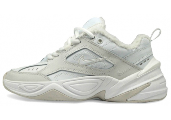 Кроссовки Nike M2k Tekno с мехом White Beige