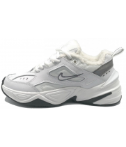 Кроссовки Nike M2k Tekno с мехом White Black