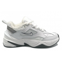 Кроссовки Nike M2k Tekno с мехом White Black